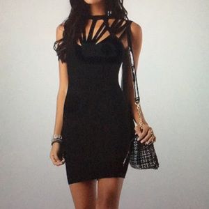 Bebe Cutout Bandage Bodycon Dress